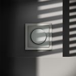 VLS070305 Светорегулятор встраиваемый VOLTUM S70 поворотно-нажимной 600 Вт, (сталь) (ТМ Maytoni)