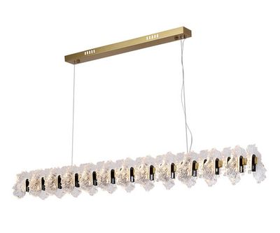 Люстра Мару латунь/черный жемчуг w120*16 h200 Led 40W (3000K)