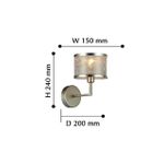 Бра Bonbon 2487-1W, 1*E14*40W. ТМ F-Promo