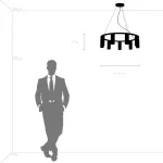 718093 Люстра ROMA 9х28W GU10 (led) CHAMPAGNE GOLD Lightstar