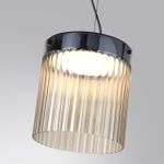 5047/20L L-VISION ODL24 303 черный/светл.янтарный/металл/стекло Подвес LED 20W 4000К 2238Лм PILLARI