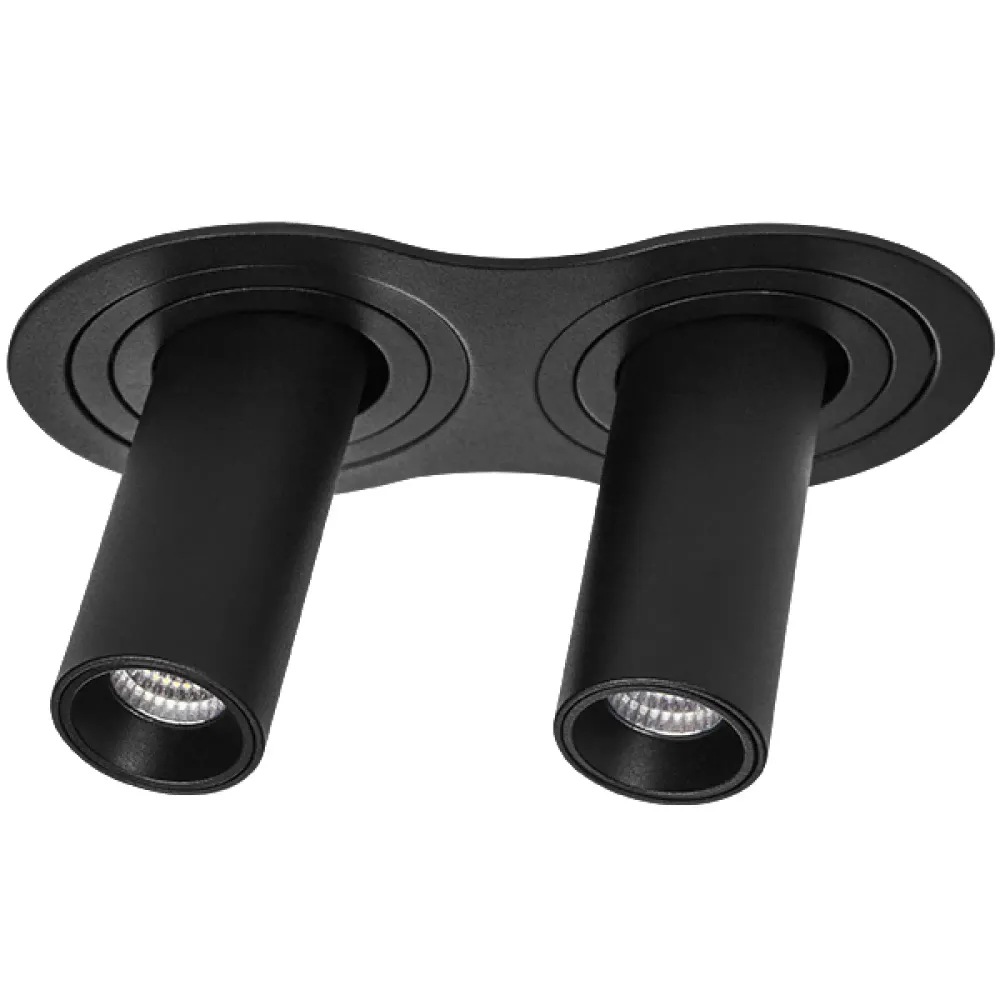 i627272 Светильник INTERO TUBO LED 10W*2 500LM*2 60G ЧЕРНЫЙ 3000K (217627+217272+217272)