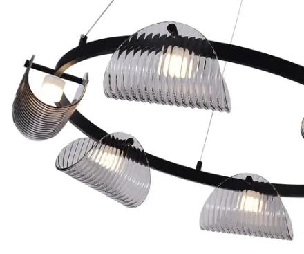 Люстра Каспи черный d75 h150 Led 6*6W (4000K)