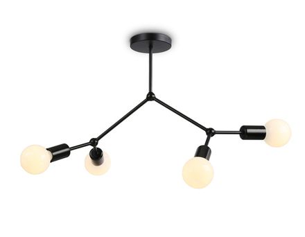 Потолочный светильник в стиле лофт TR8033/4 BK черный E27*4 max 40W D670*440