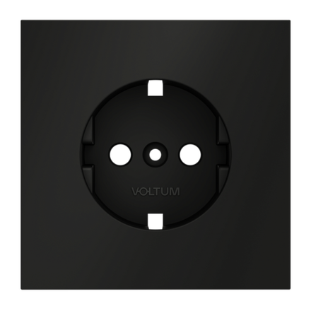 VLS000608 Накладка для розетки с заземлением, S70 (черный матовый). (ТМ Maytoni)