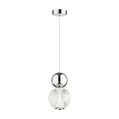 5007/7L L-VISION ODL23 573 хром/прозрачный/металл/акрил Подвес LED 7W 4000K 350Лм CRYSTAL