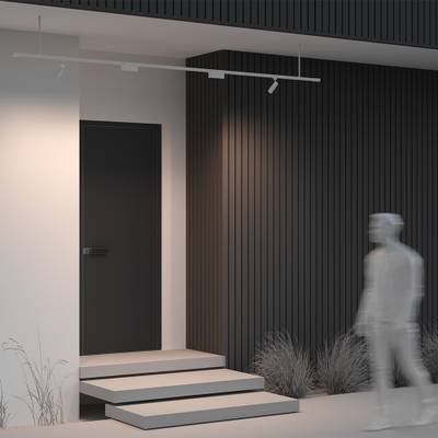 Жесткий подвес для уличной трековой системы Elasity IP O-TR001-HL-W300. TM Maytoni