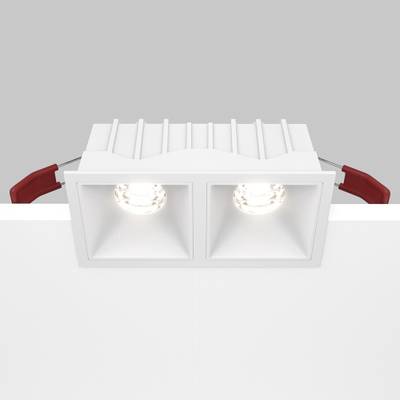 Встраиваемый светильник Alfa LED 4000K 2x10Вт 36° Dim Triac DL043-02-10W4K-D-SQ-W. TM Maytoni
