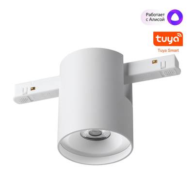 359516 SHINO NT24 146 белый Трековый низковольт. св-к диммир. со сменой цв.температуры, пульт ДУ/Tuya Smart Life IP20 LED 10W 48V 3000-6000K FLUM