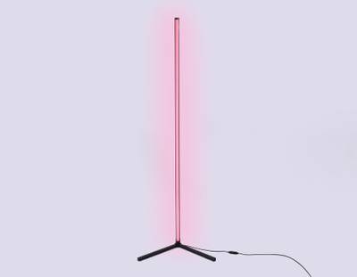 Светильник светодиодный напольный RGB с пультом FL8027 BK черный LED 20W RGB D32*1650 (ПДУ РАДИО 2.4G)