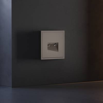 VLS002714 Накладка для розетки TV+RJ45 кат. 6, S70 (капучино). (ТМ Maytoni)