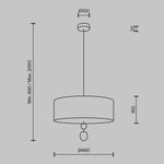 Подвесной светильник Glamping E14x5 MOD437PL-05B. TM Maytoni