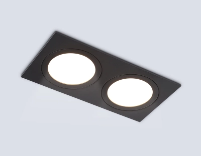 Светильник встраиваемый TN51827/2 BK черный GX53/2 max 15W 215*110*39