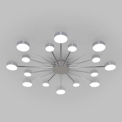 Потолочный светодиодный светильник с пультом управления 90242/16 хром