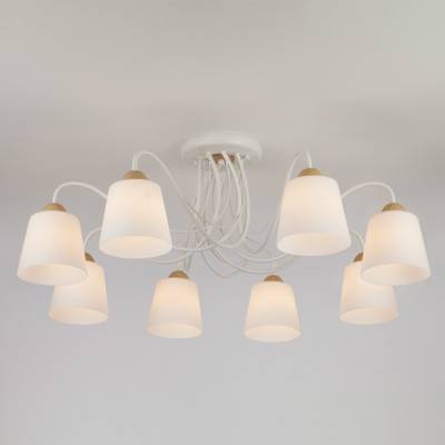 Люстра с плафонами из матового стекла 70062/8 белый