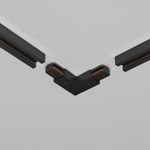 Угловой коннектор питания с вводом питания Unity черный, TRA001CLB-11B. TM Maytoni