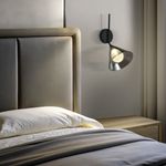 Настенный светильник со стеклянным плафоном 70161/1 черный