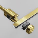 Крепление настенное Wall одинарное удлиненное Flarity латунь, TRA155CW-SL1-BS. TM Maytoni