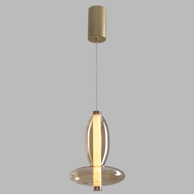 Светильник подвесной Crystal Lux QUASAR SP7W LED AMBER 3790/207