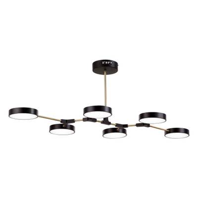 SLE6004-402-06 Светильник потолочный Черный, Латунь/Черный LED 6*10W