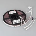 Светодиодная лента герметичная DMX-PS-B60-12mm 12V RGB-PX3 (14 W/m, IP67, 5060, 5m) (Arlight, бегущий огонь)