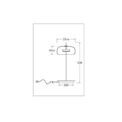 Декоративная настольная лампа Arte Lamp PADOVA A2404LT-1AM, 1хLED