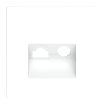 VLS002702 Накладка для розетки TV+RJ45 кат. 6, S70 (белый матовый). (ТМ Maytoni)