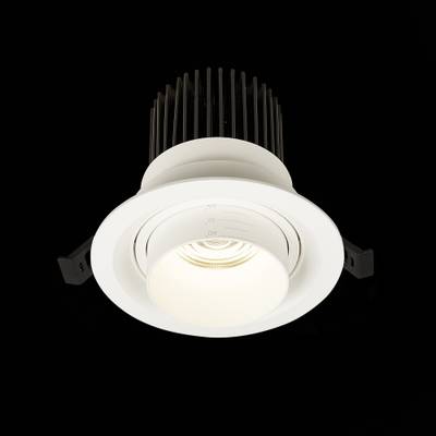 ST701.548.12 Св-к встр. Zoom Белый LED 1*12W 4000K 960Lm Ra90 15°-60° IP20 D115xH95 170-240V