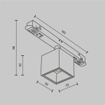 Трековый светильник Альфа / Alfa S Exility 2700-6000K 7Вт 50° Dim Smart, TR133-4-7W-DS-B. TM Maytoni