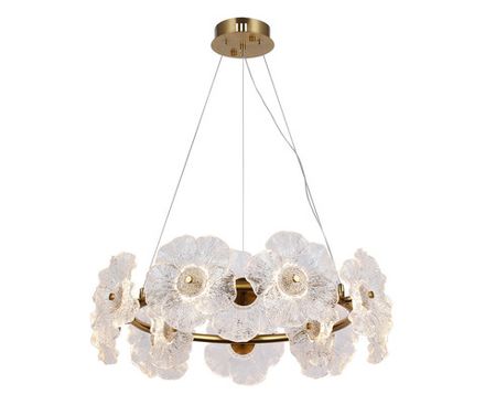 Люстра Грея латунь d60 h120 Led 12*2W (3000K)