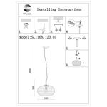 SL1168.123.01 Подвес ST-Luce Хром/Белый E27 1*40W