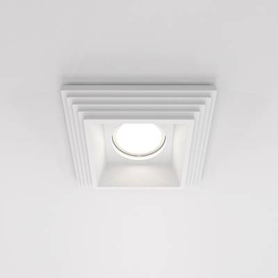 Встраиваемый светильник Gyps modern GU10 10Вт, DL005-1-01-W-1. TM Maytoni