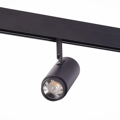 ST357.436.06 Магнитный трековый светильник ZOOM Черный LED 1*6W 3000K 667Lm Ra>80 10-60° IP20 L137xW59xH178 48V