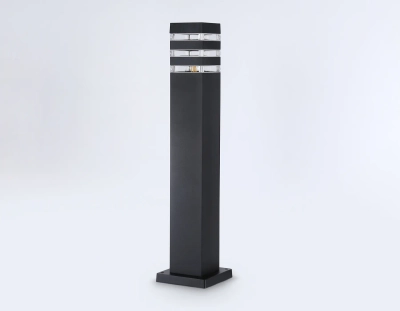 Светильник уличный ландшафтный ST2582 BK/CL черный/прозрачный IP54 E27 max 40W 90*90*630
