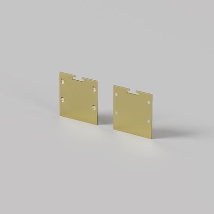 Комплект заглушек (для профиля 35×35) 2 шт., ALM-3535BT-BR-EC 642039. TM Maytoni