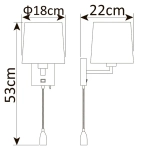 Бра Arte Lamp HALL A9246AP-2AB, 1хE27