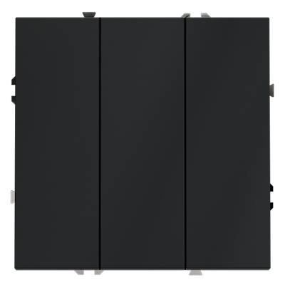 VLS030107 Выключатель встраиваемый VOLTUM S70 трехклавишный 10А, (графит) (ТМ Maytoni)