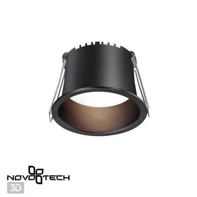 358898 SPOT NT22 283 черный Светильник встраиваемый светодиодный IP20 LED 4000К 6W 220V TRAN
