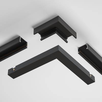 Угловой коннектор питания Basity, черный, TRA172CPC-1B. TM Maytoni