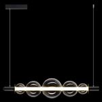 5671/10L LEDIO LN23 031 чёрный Светильник подвесной LED 10W жел, синий, фиол свет 650Лм 220V MIAMI