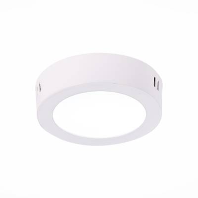 ST112.542.06 Светильник настенно-потолочный Белый LED 1*6W 4000K 370Lm Ra80 120° IP20 D110xH28 90-265V