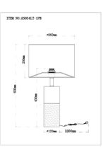 Декоративная настольная лампа Arte Lamp TIANYI A5054LT-1PB, 1хE27