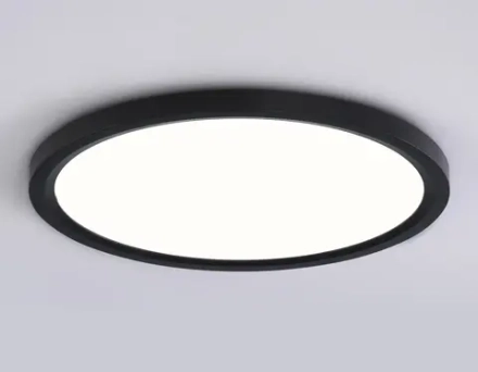 Светильник светодиодный ультратонкий FZ1910 BK черный IP54 44W 3000K-6500K CCT-переключатель D600*25 (Без ПДУ)