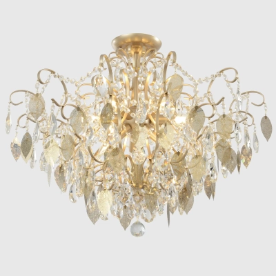 Светильник потолочный Crystal Lux ESMIRALDA PL9 GOLD 0523/109