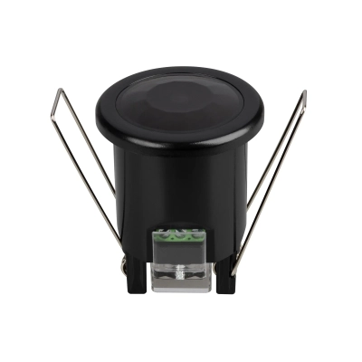Датчик движения NAVE-PIR-BUILT-R50-400W-BK (230V, 1.7A, MINI, IP20) (Arlight, Пластик, 5 лет)