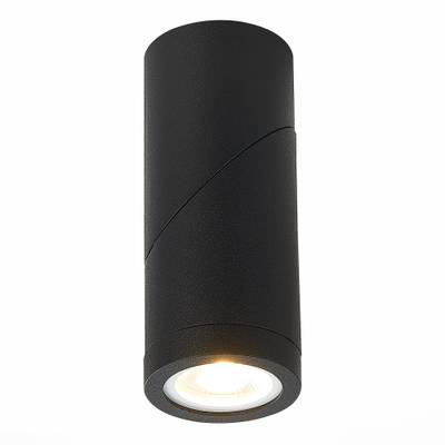 ST650.402.01 Светильник потолочный Черный GU10 1*50W IP20 D60xH190 180-240V Без ламп