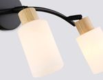 Светильник накладной TR8722/3 BK/WD черный/дерево E14/3 max 60W 580*100*210