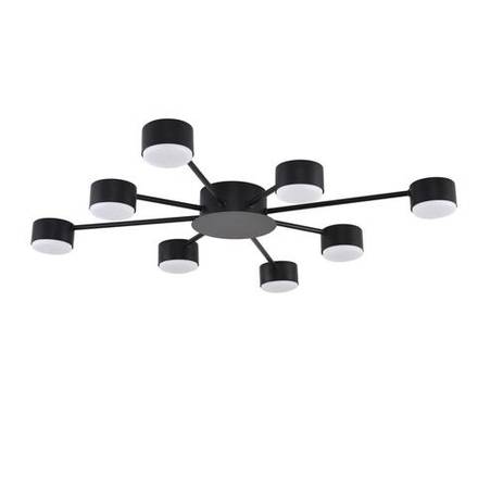 8344/8C COMFI LN26 251 черный, металл Люстра GX53 LED 8*7W 220V TORINA