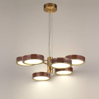 5450/99LB L-VISION ODL_EX26 коричневый/античная бронза/металл/керамика/хрусталь/акрил Подвес LED x 99W 2000К/3000K/4000K/переключ. RIVIERA