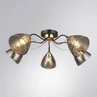 Потолочная люстра Arte Lamp LILY A4366PL-5BK, 5хE27